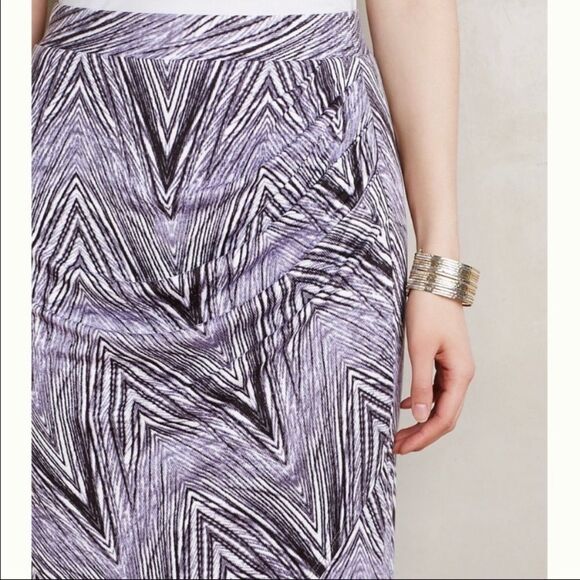 Maeve purple Striped Monetta Wrapped Midi‎ Skirt - Picture 3 of 11